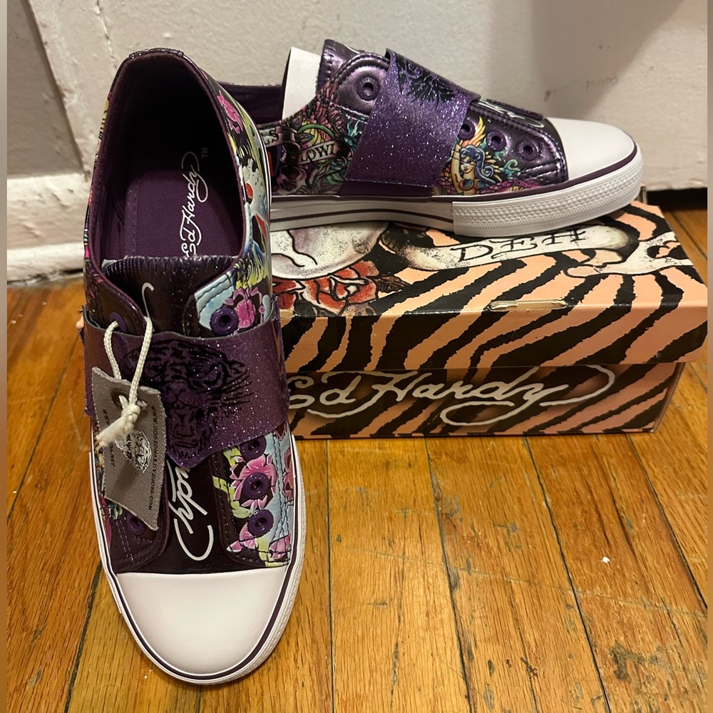 Ed Hardy Low-top sneakers New in Box sz8